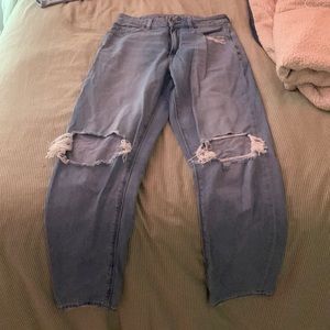 american eagle mom jeans distressed